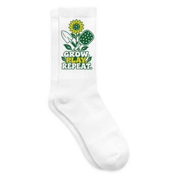 Pickleball Design Sport Fan Trendsport Ballsport - Tennissocken - Weiß - Rechts