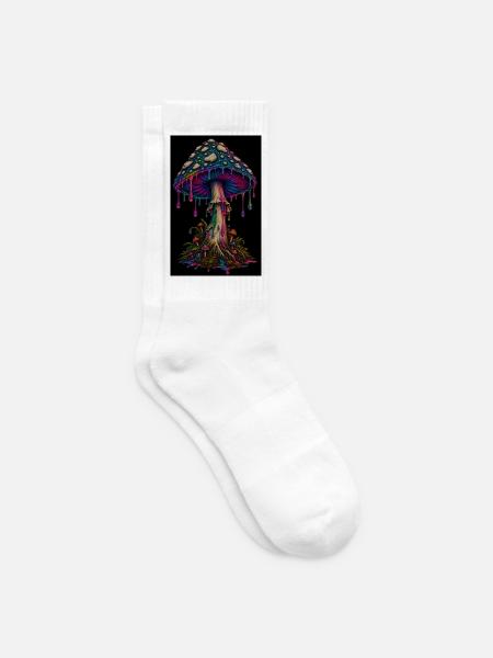 DrippingMushroom - Tennissocken - Weiß