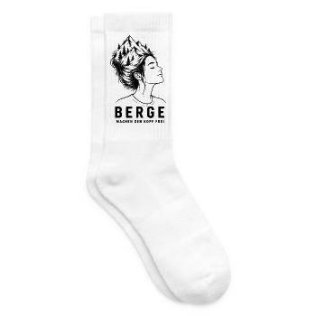 Berge im Kopf  - Tennissocken - Weiß - Rechts