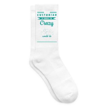 Schulhausmeister - Tennissocken - Weiß - Rechts