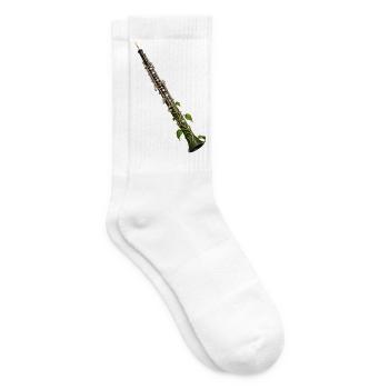 Botanische Reben-Oboe - Tennissocken - Weiß - Rechts