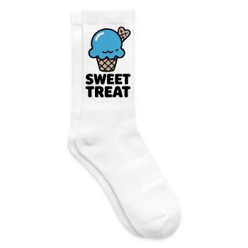 Sweet Treat Eiscreme Logo - Tennissocken - Weiß - Rechts