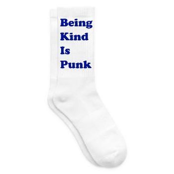 Freundlich zu sein ist Punk - Tennissocken - Weiß - Rechts