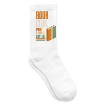 Buchclub – Plot Damage Control - Tennissocken - Weiß - Rechts