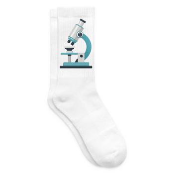 Mikroskop - Tennissocken - Weiß - Rechts
