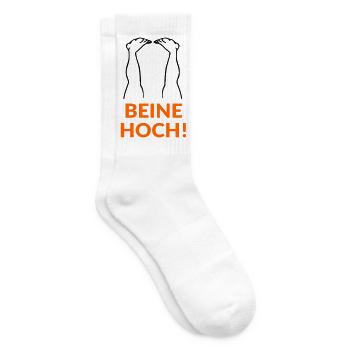 Motivation Beine Hoch - Tennissocken - Weiß - Rechts