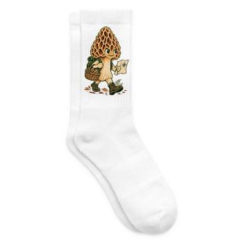 Pilzpfad Entdecker Illustration - Tennissocken - Weiß - Rechts