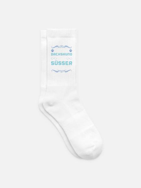 dackel dachshund hund spruch - Tennissocken - Weiß