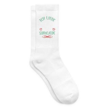 I love my Samoyed - Tennis socks - white - Right