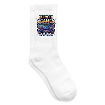 Geboren für das Spiel - Tennissocken - Weiß - Rechts