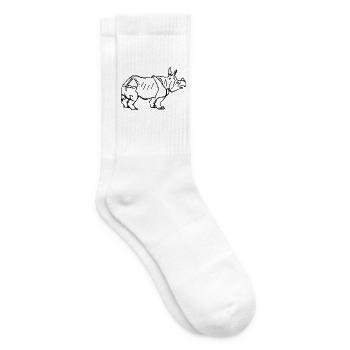 Nashorn - Tennissocken - Weiß - Rechts