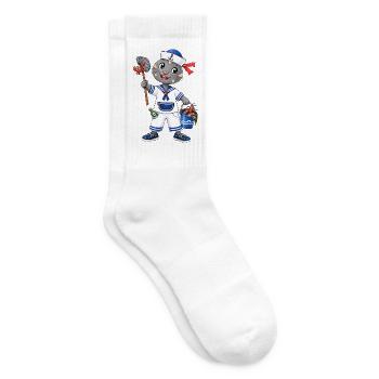 Matrosen Robbe Ahoi - Tennissocken - Weiß - Rechts