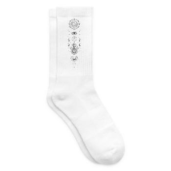 Spiritualität Heilige Geometrie Lotusblume Zen - Tennissocken - Weiß - Rechts