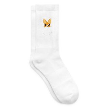 Känguru in der Tasche - Tennissocken - Weiß - Rechts