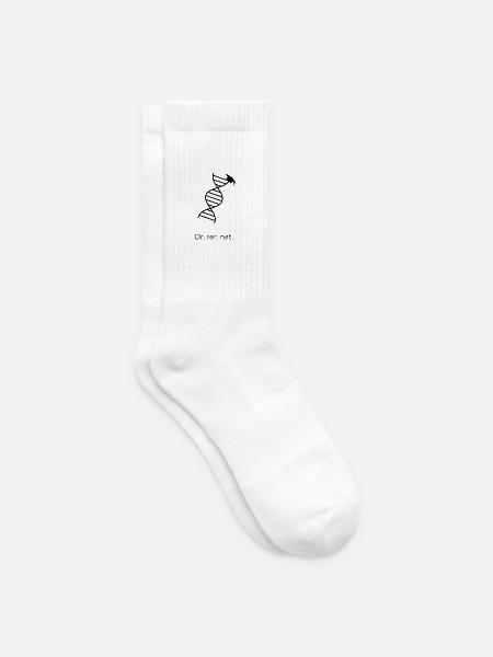Dr. rer. nat. – DNA - Tennissocken - Weiß