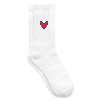 HERZ. PAAR. GERADE VERHEIRATET. Junggesellinnenabschied. VALENTINSTAG. - Tennissocken - Weiß - Rechts