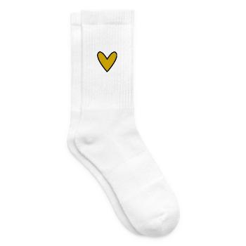 PAAR. GERADE VERHEIRATET. Junggesellinnenabschied. VALENTINSTAG. LIEBE. - Tennissocken - Weiß - Rechts