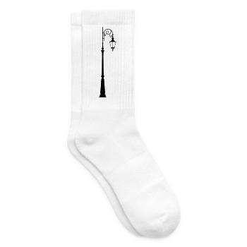 Straßenlaterne - Tennissocken - Weiß - Rechts