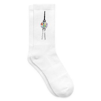 Berlin liebe dir! - Tennissocken - Weiß - Rechts