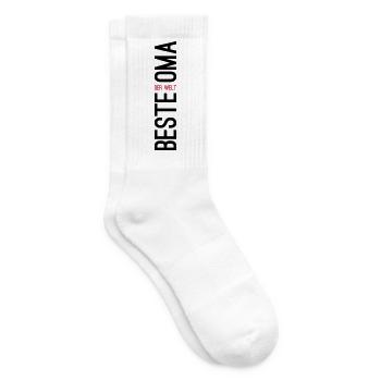 Beste Oma der Welt - Tennissocken - Weiß - Rechts