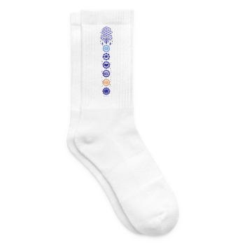 Spiritualität Meditation Heilige Geometrie Lotus - Tennissocken - Weiß - Rechts