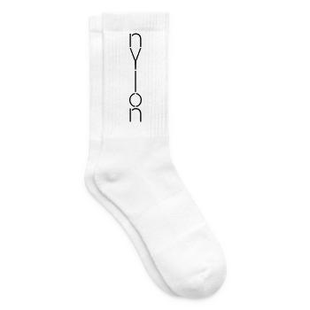Nylon - Chaussettes de tennis - blanc - Droite