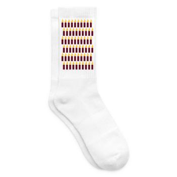 60. Geburtstag - Tennissocken - Weiß - Rechts