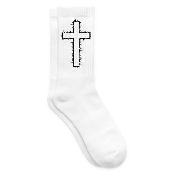 Kreuz (V) - Tennissocken - Weiß - Rechts