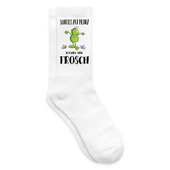 Scheiss auf Prinz - Tennissocken - Weiß - Rechts