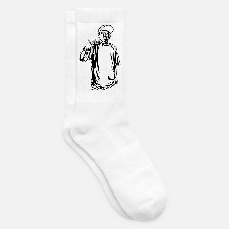 Gangster rapper - Tennis socks - white