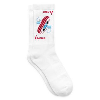 Müde! - Tennissocken - Weiß - Rechts