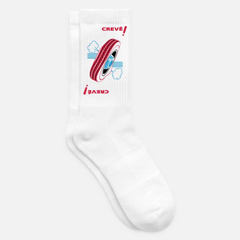 Crevé ! - Chaussettes de tennis - blanc