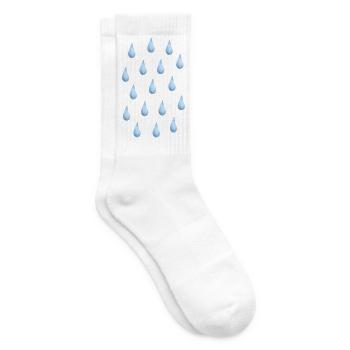 Gouttes de pluie - Chaussettes de tennis - blanc - Droite