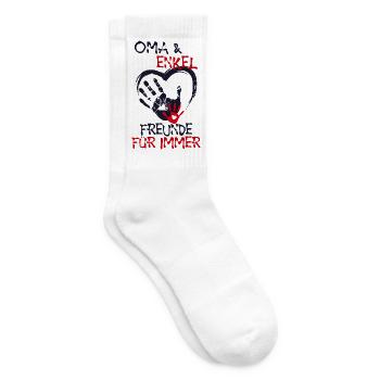 Enkel Oma Großmutter Statement Lieblingsoma - Tennissocken - Weiß - Rechts