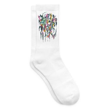 Kunst - Tennissocken - Weiß - Rechts