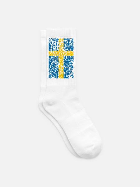 Schweden Vintage - Tennissocken - Weiß