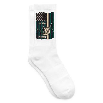 Joueurs de cornemuse - Chaussettes de tennis - blanc - Droite