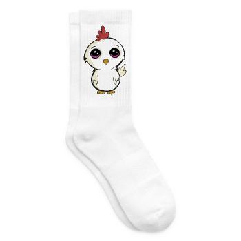 Baby Chicken - Tennis socks - white - Right