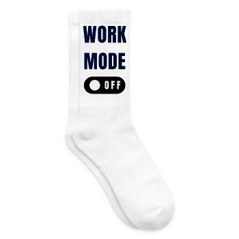Work Mode Toggle Design - Tennis socks - white - Right