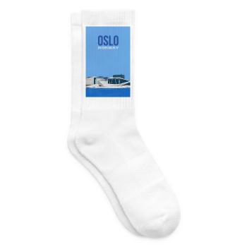 Oslo Norway - Tennis socks - white - Right