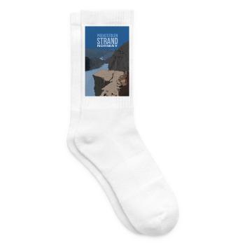 Preikestolen Norway - Tennis socks - white - Right