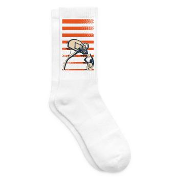 Joueurs de basket-ball - Chaussettes de tennis - blanc - Droite