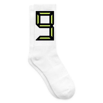 9. ANNIVERSAIRE. HAPPY BIRTHDAY - Chaussettes de tennis - blanc - Droite