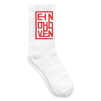 EINDHOVEN Design – Style moderne et urbain - Chaussettes de tennis - blanc - Droite