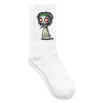 La Fiancée zombie - Chaussettes de tennis - blanc - Droite