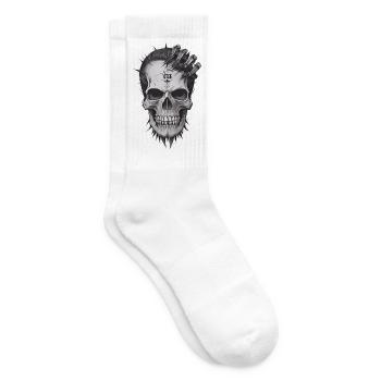 Cool Skull - Tennis socks - white - Right