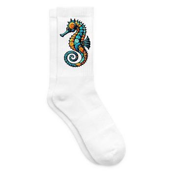 Seahorse - Tennis socks - white - Right