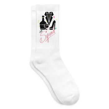 Enterrement de vie de garçon Femme - Design - Chaussettes de tennis - blanc - Droite
