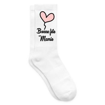 OMA. MUTTERTAG. ALLES GUTE ZUM OMA-TAG. ICH LIEBE DICH - Tennissocken - Weiß - Rechts
