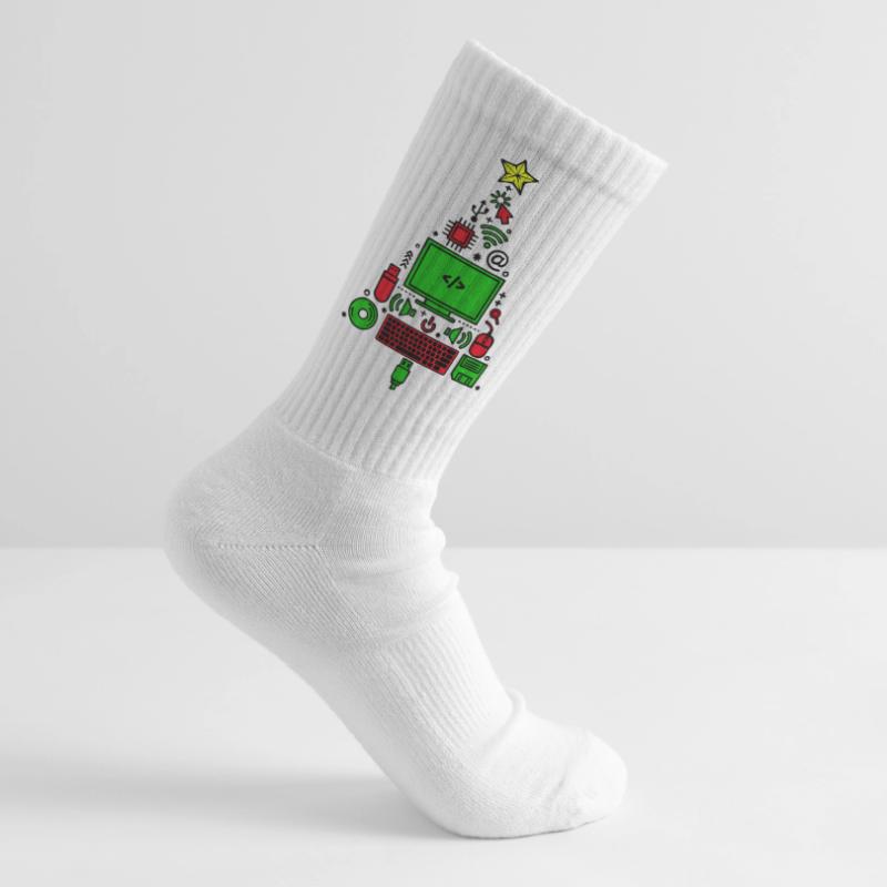 Code Code Débogage Programmeur de script Chaussettes de tennis